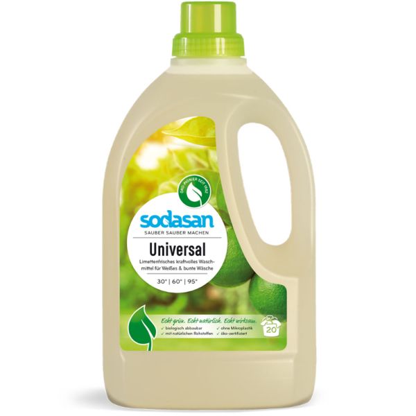 Sodasan Universal Waschmittel Limette 1,5 Liter