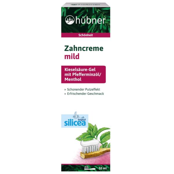 hübner® Zahncreme mild mit Pfefferminzöl hübner® Zahncreme mild mit Pfefferminzöl