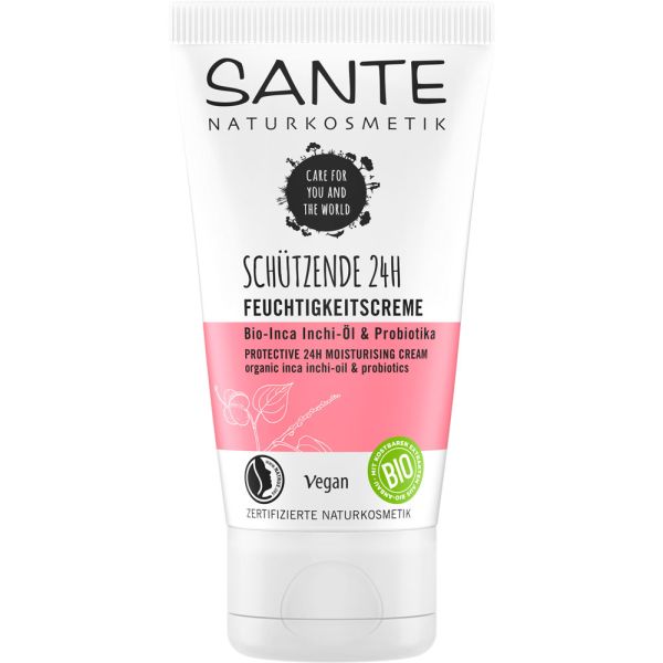 Sante 24H schützende Feuchtigkeitscreme Bio-Inca Inchi-Öl & Probiotika Sante 24H schützende Feuchtigkeitscreme Bio-Inca Inchi-Öl & Probiotika