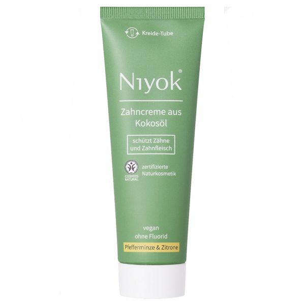 Niyok Zahncreme Pfefferminze & Zitrone ohne Fluorid