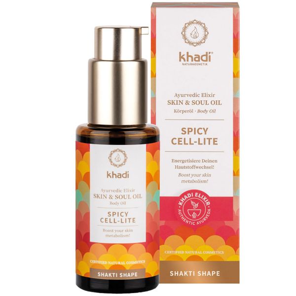 Khadi Körperöl Effect Oil Shakti Shape Spicy Cell-lite