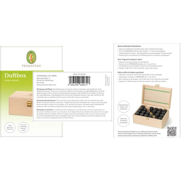 PRIMAVERA Aroma Zubehör Duftbox | Bio-Naturel.de
