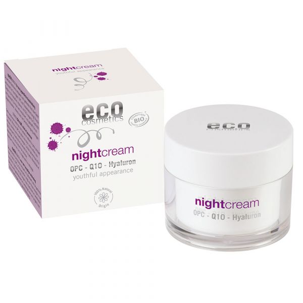 Eco Cosmetics Nachtcreme OPC Q10 und Hyaluron
