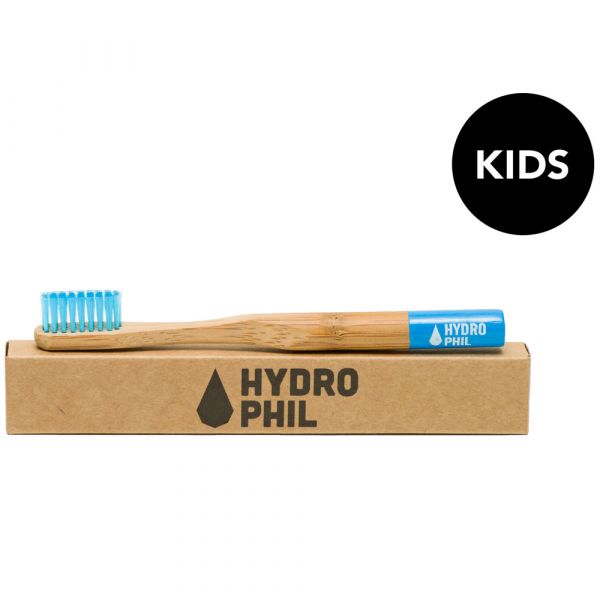 Hydrophil Bambuszahnbürste Kinder blau