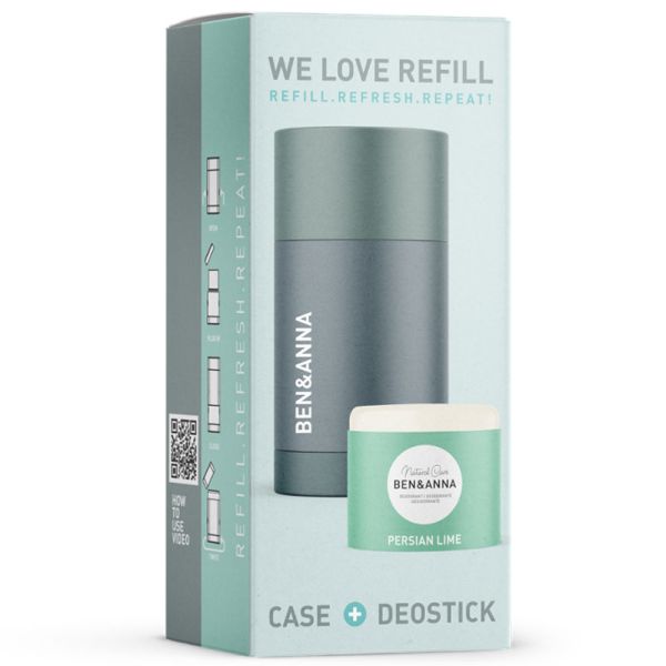 Ben & Anna Refill Case + Deostick Persian Lime 40g Ben & Anna Refill Case + Deostick Persian Lime 40g