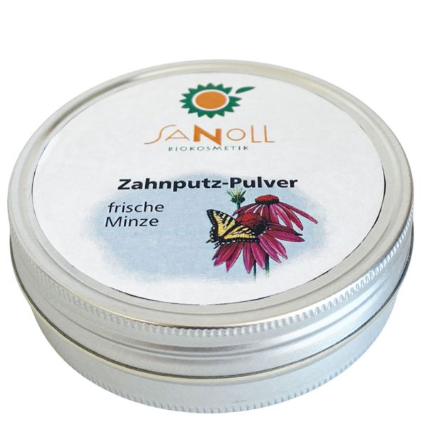 Sanoll Zahnputz Pulver frische Minze