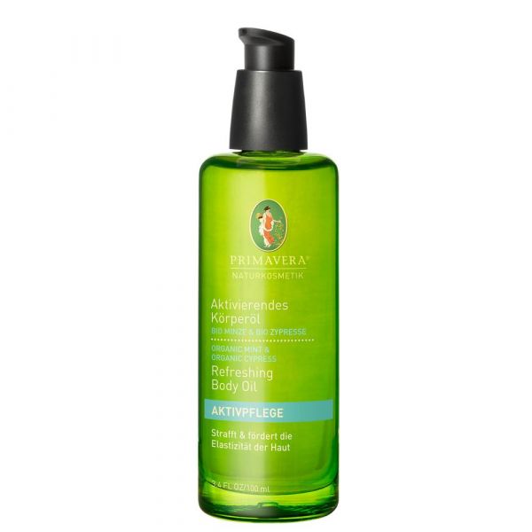Primavera Aktivierendes Körperöl Minze Zypresse 100ml