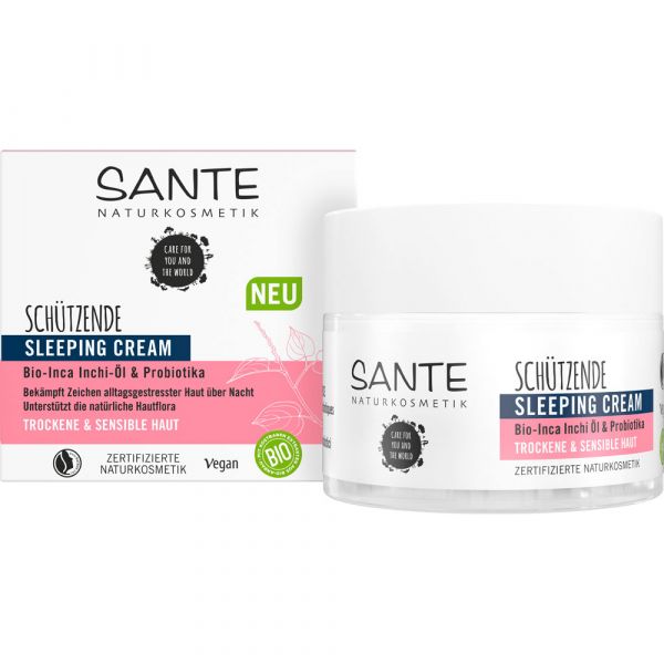 Sante Schützende Sleeping Cream Probiotika & Bio-Inca Inchi-Öl