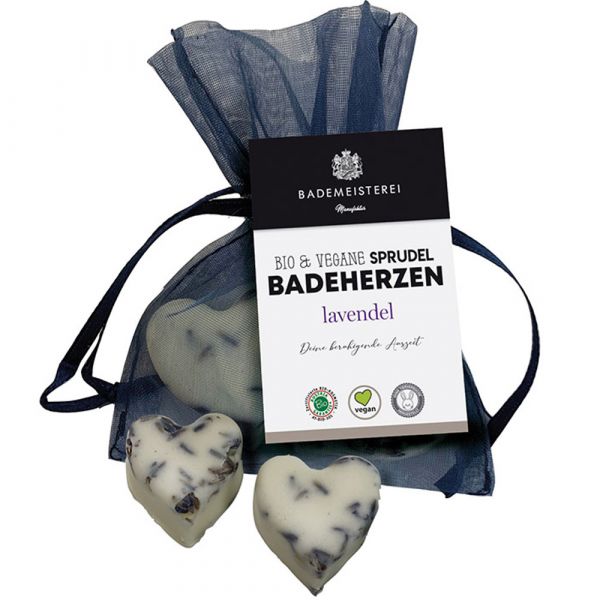 Bademeisterei Badeherzen Blüten Lavendel