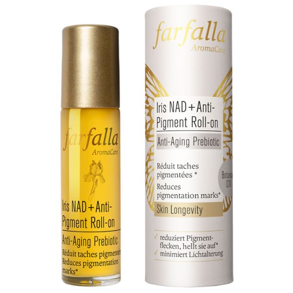 Farfalla Iris NAD+ Anti-Pigment Roll-on Anti-Aging Prebiotic Farfalla Iris NAD+ Anti-Pigment Roll-on Anti-Aging Prebiotic