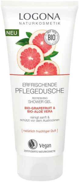 Logona Erfrischende Pflegedusche Bio Grapefruit & Bio Aloe Vera