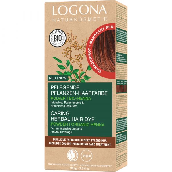 [Jetzt im Sonderangebot] Logona Pflegende Pflanzen-Haarfarbe Pulver Mahagonirot 05