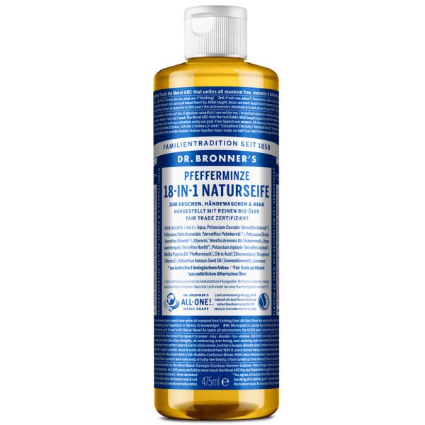 Dr. Bronner´s 18-IN-1 Naturseife Pfefferminz 475ml