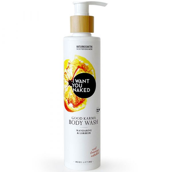 I Want You Naked Harmonisierendes feuchtigkeitsspendendes Duschgel mit Mandarine & Lorbeer 250ml I Want You Naked Harmonisierendes feuchtigkeitsspendendes Duschgel mit Mandarine & Lorbeer 250ml