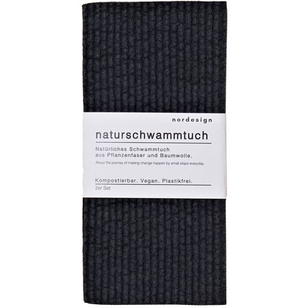 nordesign Naturschwammtuch schwarz nordesign Naturschwammtuch schwarz
