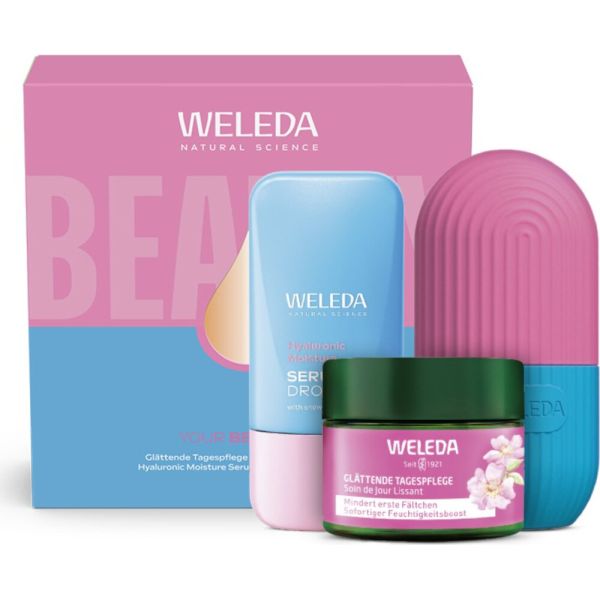 WELEDA Geschenkset Glättende Tagespflege & Hyaluronic Serum