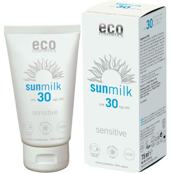 Eco Cosmetics Sonnenmilch LSF 30 sensitive Eco Cosmetics Sonnenmilch LSF 30 sensitive