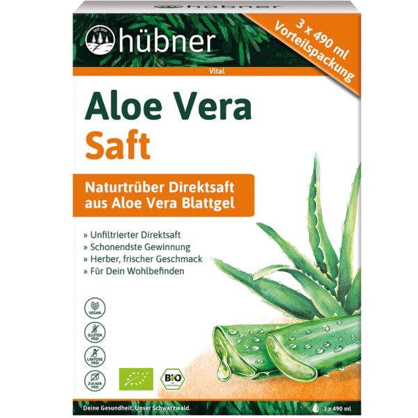 Hübner ALOE VERA BIO-Pflanzensaft 1,475 Liter