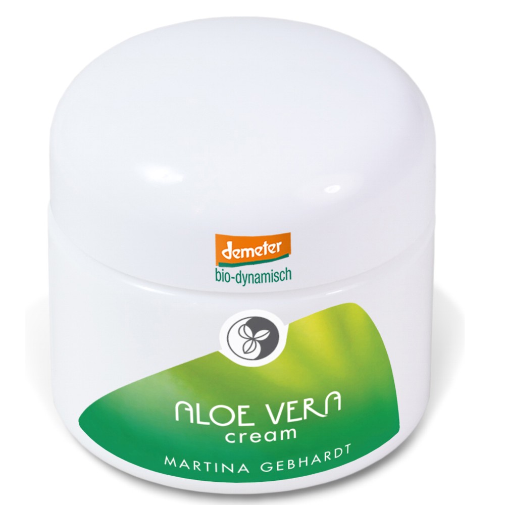 Martina Gebhardt Aloe Vera Bio Creme, 15 Ml – Feuchtigkeitsspendende Gesichtscreme, 100% Natürlich