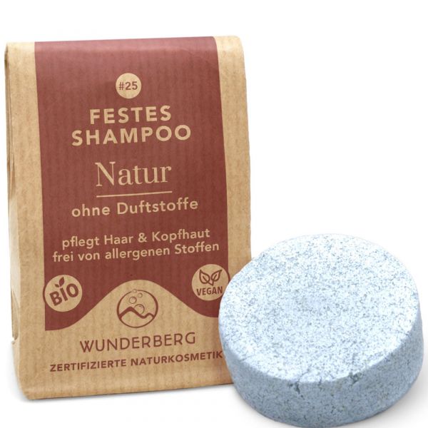 Wunderberg Festes Shampoo Natur