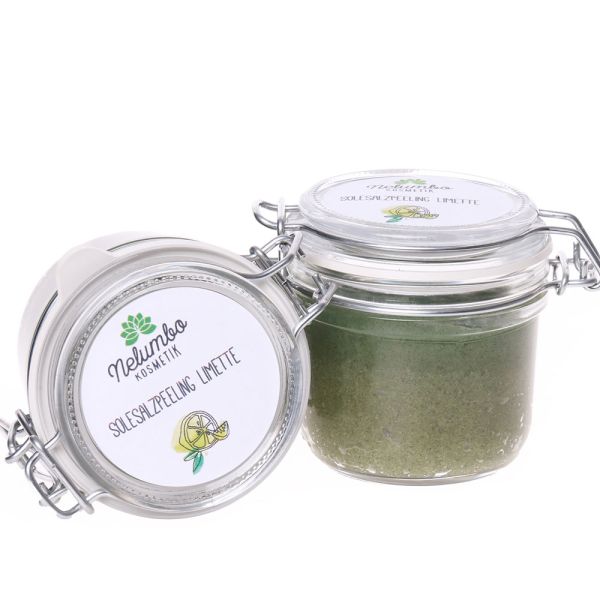 Nelumbo Kosmetik Salzpeeling Limette 250g