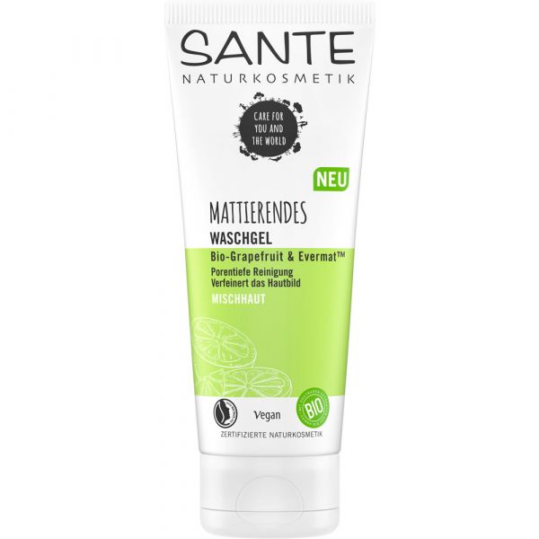 Sante Mattierendes Waschgel Bio-Grapefruit & EvermatTM