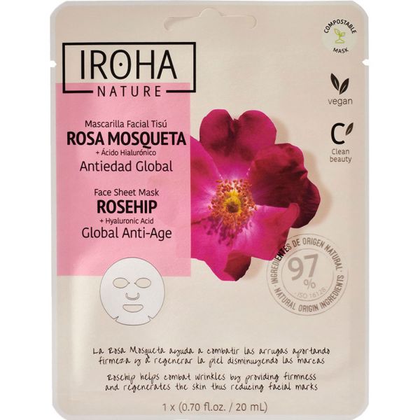 IROHA Rosehip Global Anti-Age Gesichtsmaske