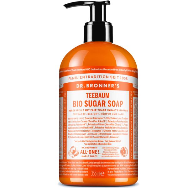 Dr. Bronners Bio Sugar Soap Teebaum 355ml