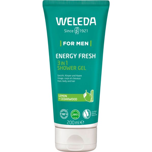 Weleda For Men Energy Fresh 3in1 Shower Gel