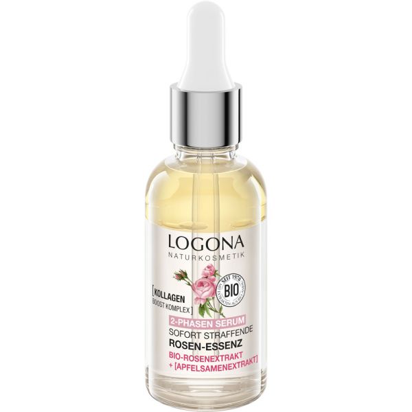 Logona 2-Phasen Serum Rosen-Essenz Bio-Rosenextrakt & Bio-Apfelextrakt