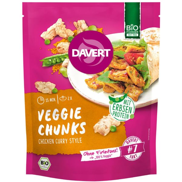 Davert Veggie Chunks Chicken Curry