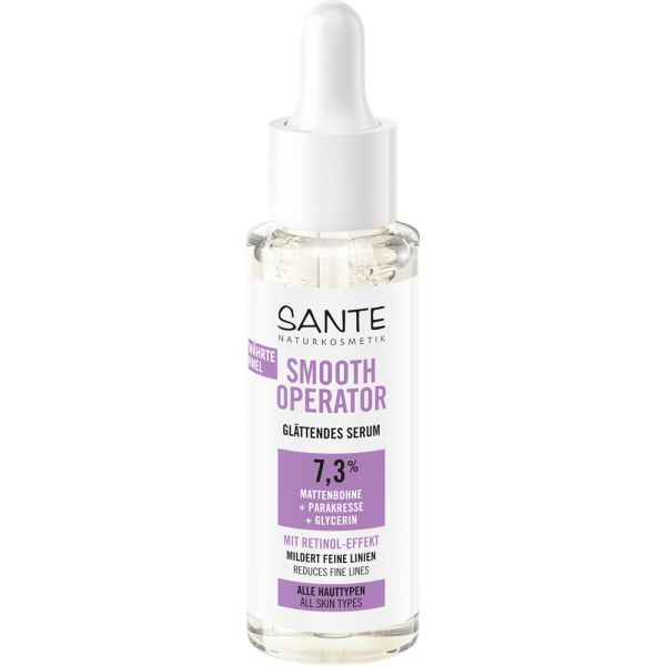 Sante Smooth Operator Glättendes Serum Mattenbohne Parakresse & Glycerin