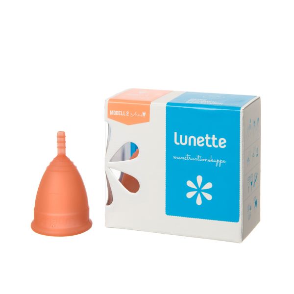 Lunette Menstruationskappe coral Größe 2