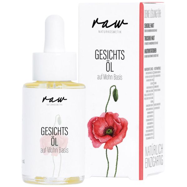 raw Naturkosmetik Gesichtsöl Mohn