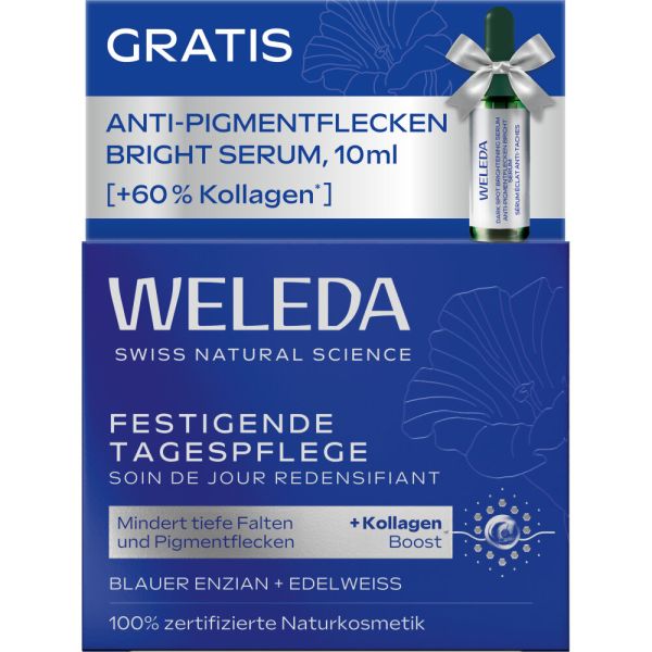 WELEDA On Pack Festigende Tagespflege Blauer Enzian + Edelweiß Serum