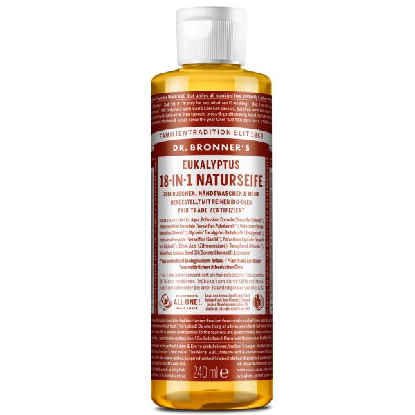 Dr. Bronner´s 18-IN-1 Naturseife Eukalyptus 240ml