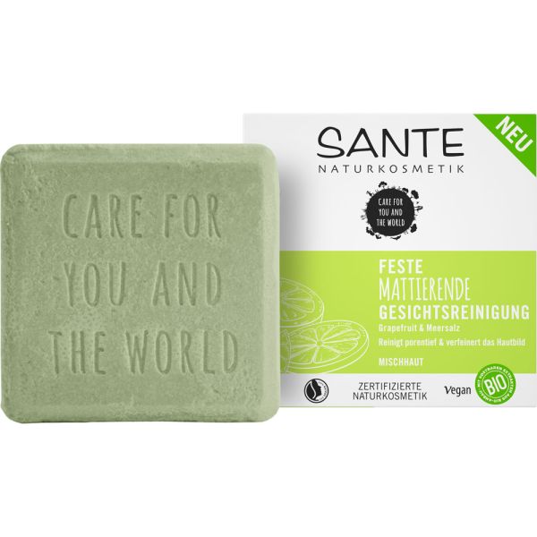 Sante Feste Mattierende Gesichtsreinigung Bio-Grapefruit & Meersalz Sante Feste Mattierende Gesichtsreinigung Bio-Grapefruit & Meersalz
