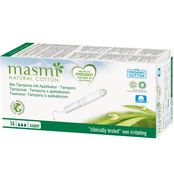 Masmi Bio Tampons Super mit Applikator