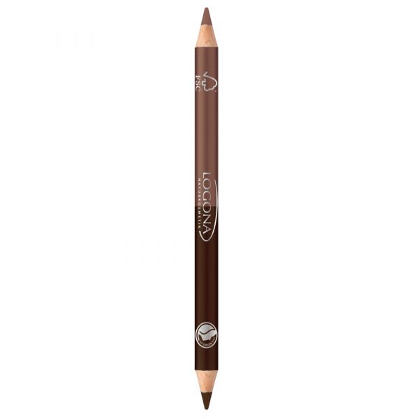 Logona Double Eyeliner Pencil No.01 coffee