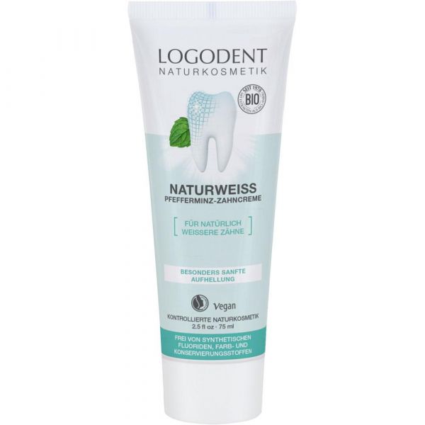 Logodent Naturweiss Pfefferminz Zahncreme Logodent Naturweiss Pfefferminz Zahncreme