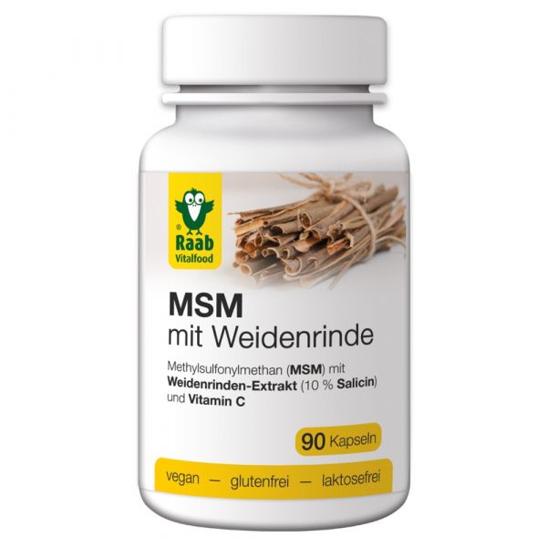 Raab Vitalfood MSM mit Weidenrinde Kapseln