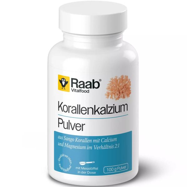 Raab Vitalfood Korallenkalzium Pulver Dose