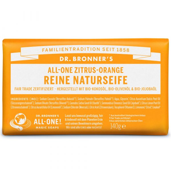 Dr. Bronners Reine Naturseife Zitrus Orange