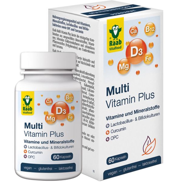 Raab Vitalfood Multi Vitamin Plus Kapseln 60 Kapseln