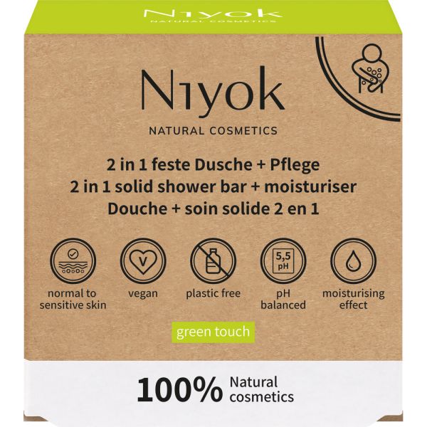 Niyok 2 in 1 feste Dusche & Pflege Green Touch