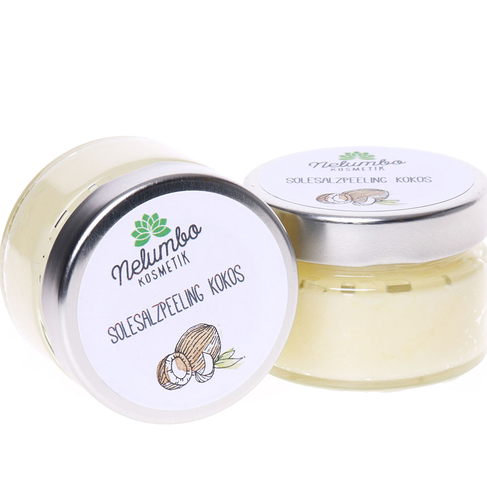 Nelumbo Cosmétique Gommage au sel de coco 150g 150 g - Exfoliant pour le corps