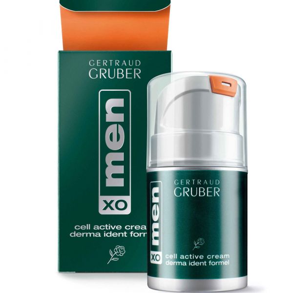 Gertraud Gruber menXO cell active cream derma ident formel Gertraud Gruber menXO cell active cream derma ident formel