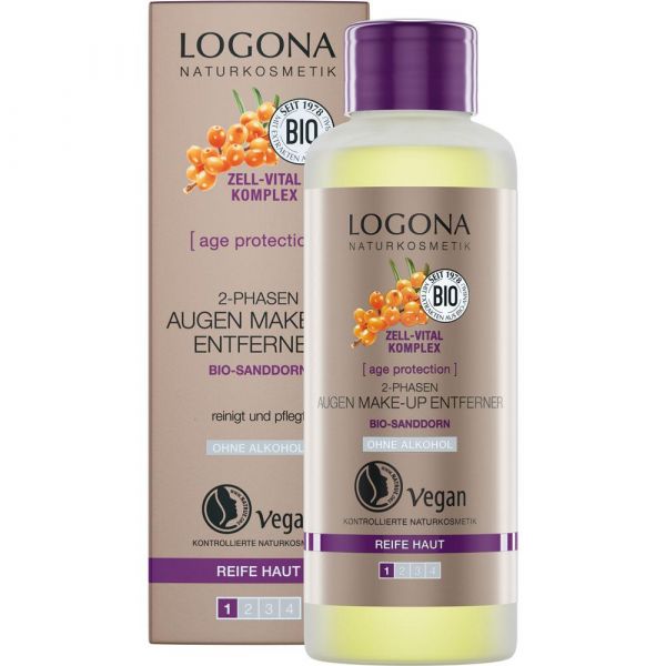 Logona age protection 2-Phasen Augen Make-up Entferner