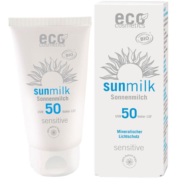 Eco Cosmetics Sonnenmilch LSF 50 sensitive Eco Cosmetics Sonnenmilch LSF 50 sensitive