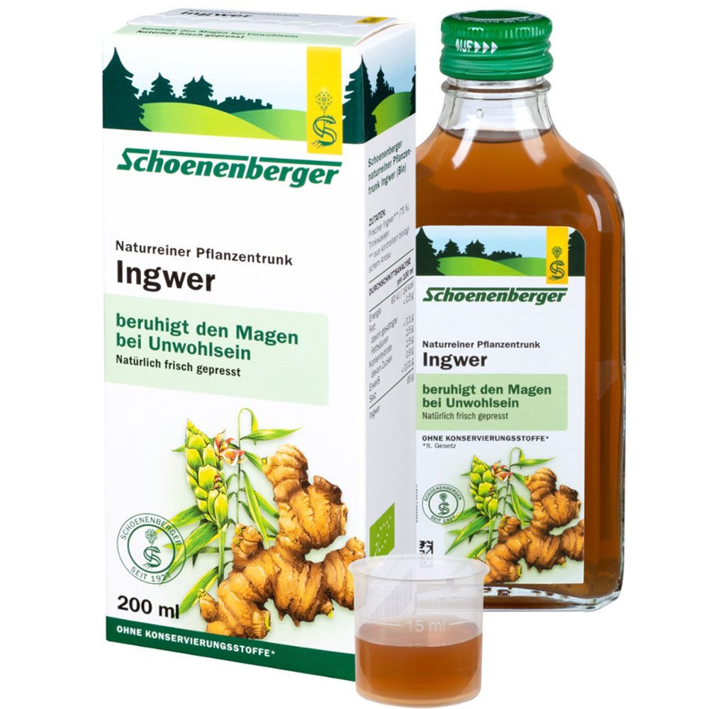 Schoenenberger Jus de gingembre 200 ml - Complément alimentaire